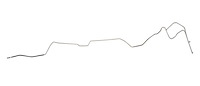 Fuel Return Line for 1970-1972 Pontiac GTO, Lemans, Tempest w/Convertibe/Non-Emission [1/4 in. O.D., Stainless Steel]