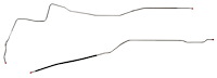 Main Front-to-Rear Fuel Line for 1970-1972 Buick Skylark, GS w/Hardtop [3/8 in. O.D., Stainless Steel]