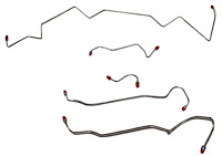 Front Brake Line Set for 1968 Pontiac Lemans with Manual Disc [4-PC, Stainless Steel]