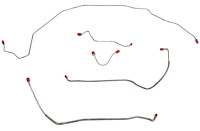 Front Brake Line Set for Select 1968-1969 GM Models with Power Disc [5-PC, Stainless Steel]