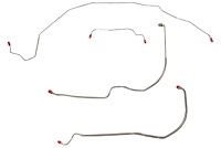 Front Brake Line Set for Select 1971-1972 GM Models [4-PC, Stainless Steel]