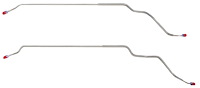 Rear Axle Brake Line Set for 1968-1972 Pontiac GTO, Lemans, Tempest  [2-PC, Stainless Steel]