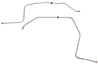 Transmission Oil Cooler Lines for 1964-1967 Pontiac GTO, Lemans with Powerglide Transmission [3/8 in., Stainless Steel]