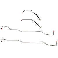 Transmission Oil Cooler Lines for 2005-2007 Jeep Liberty w/3.7L V6 Eng. [Stainless Steel]