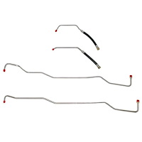 Transmission Oil Cooler Lines for 2007-2011 Jeep Wrangler JK w/3.8L V6 Eng. [Stainless Steel]