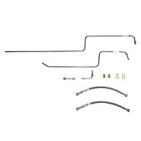 Transmission Oil Cooler Lines for 1997-2002 Jeep Wrangler TJ w/4.0L I6 Eng. [Stainless Steel]