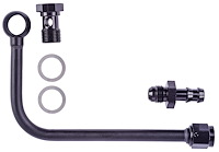 Single Feed Fuel Line for Edelbrock/Carter AFB Single Feed Carbs [Aluminum, Black]
