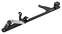 Bandit Series EFI Throttle Cable Bracket with Return Springs for Mopar-Style Cable [Black Anodized Finish]