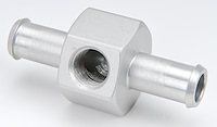 Fuel Pressure Gauge Fitting 3/8 in. Barb End for Neoprene Hose