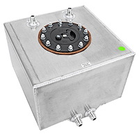 5-Gallon Fuel Cell with -8 AN Male Fuel Pickup Fittings [12 in. L x 12 in. W x 8 in. H]