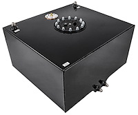 15-Gallon Aluminum Fuel Cell [18 in. L x 20 in. W x 10 in. H, Black]