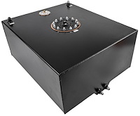 20 Gallon Fuel Cell with Sending Unit [Black Powder-Coated FInish]