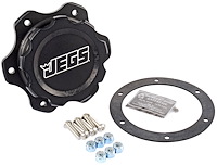 Black Fuel Cell Cap with Bung 6-Bolt Bung