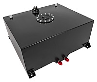 20-Gallon Fuel Cell with Sending Unit [Black Powder-Coated Finish]