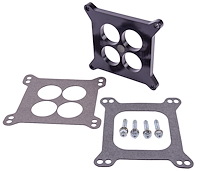 Phenolic Carburetor Spacer with 4150/4160 Holley Bolt Pattern [1/2 in. Tall 4-Hole Plenum]