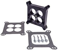 Phenolic Carburetor Spacer with 4150/4160 Holley Bolt Pattern [1 in. Tall 4-Hole Plenum]