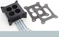 Phenolic Carburetor Spacer with 4150/4160 Holley Bolt Pattern [2 in. Tall 4-Hole Plenum]