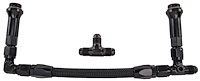 Dual Feed Fuel Line Kit for Holley Ultra HP Aluminum Carburetors [-6 AN, Black]