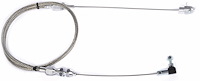 Universal Stainless Steel Throttle Cable [24 in. Length]