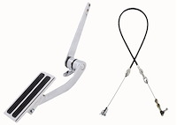 Gas Pedal Assembly Kit with Universal 24 in. Throttle Cable [Black Sleeve]