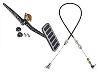 Pedal Assembly with 24 in. Throttle Cable [Black]