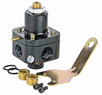 Fuel Pressure Regulator for EFI Equipped Engines [30-100 psi Output Pressure, Black Anodized]