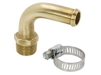 High-Flow Fuel Fitting, 90-degree Elbow with a 1/2 in. Hose Barb