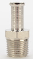NPT Straight Hose Barb Fitting [3/8 in. NPT to 3/8 in. Hose, Nickel-Plated Brass]