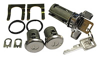 Ignition & Door Lock Set Fits Select 1969-1978 GM Models [Square Style GM Keys]