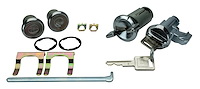 Ignition, Door & Glovebox Lock Set for 1970-1976 Chevrolet Chevelle, El Camino [Square Style GM Keys]