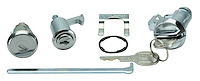 Trunk, Glovebox & Console Lock Set for 1970-1972 Chevrolet Chevelle, Monte Carlo [Oval Style GM Keys]