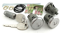 Door, Trunk & Glovebox Lock Set for 1967 Chevrolet Chevelle, Malibu [Oval Style GM Keys]