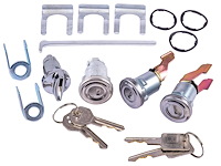 Ignition, Door & Trunk Lock Set for 1955-1957 Chevrolet Bel Air [Original Octagon Keys]