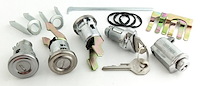 Ignition, Door, Trunk & Glovebox Lock Set Fits Select 1955-1957 Chevrolet Bel Air [Original Octagon Keys]