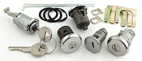 Ignition, Door, Trunk & Glovebox Lock Set for 1965 Chevrolet Chevy II Nova [Original Octagon Keys]