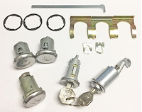 Ignition, Door, Trunk & Glovebox Lock Set For 1967 Chevrolet Camaro With Vertical Trunk Pin Notches [Original Octagon Keys]