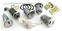 Ignition, Door, Trunk & Glovebox Lock Set for 1968 Chevrolet Camaro With Vertical Pin Notches [Original Octagon Keys] 