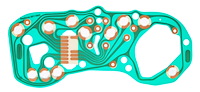 OEM-Style Instrument Panel Printed Circuit Board 1974-1979 Pontiac Firebird, Trans Am [With Factory Gauges]