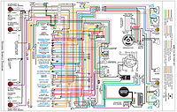 Wiring Diagram for 1974 Chevy Camaro - Standard Dash, 11 in. x 17 in., Laminated