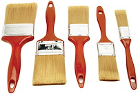 Polyester Paint Brush Set [5-piece]