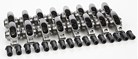 Stainless Steel Roller Rocker Arms for Ford 289, 302, 351W V8 [1.6 Ratio, 3/8 in, Stud]