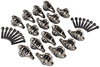Rocker Arm Set with Upgraded Trunnion Kit with Offset Intake Rockers for GM LS3, LS9, L92, and L76