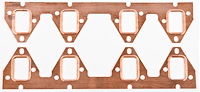 Copper Exhaust Gaskets Ford FE 352-390 [Rectangular Port]
