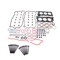 Engine Top-End Gasket Set w/Head Bolts Fits Select 2006-2009 Ford, Lincoln, Mercury Models w/3.0L V6 24V DOHC [Duratec] Engine