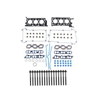 Engine Top-End Gasket Set w/Head Bolts Fits Select 2001-2002 Mazda, Mercury Models w/2.5L V6 24V DOHC [Duratec] Engine