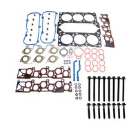 Engine Top-End Gasket Set w/Head Bolts Fits Select 1997 Ford Windstar w/3.8L V6 12V OHV Engine