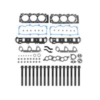 Engine Top-End Gasket Set w/Head Bolts Fits Select 1991-1995 Ford, Mercury Models w/3.0L V6 12V OHV [Vulcan] Engine