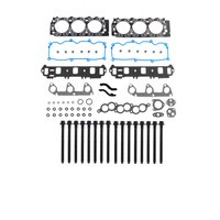 Engine Top-End Gasket Set w/Head Bolts Fits Select 1998-1999 Ford, Mercury Models w/3.0L V6 12V OHV [Vulcan] Engine