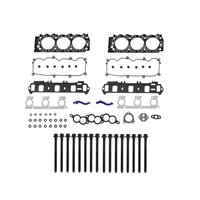 Engine Top-End Gasket Set w/Head Bolts Fits Select 1999-2000 Ford, Mercury Models w/3.0L V6 12V OHV [Vulcan] Engine