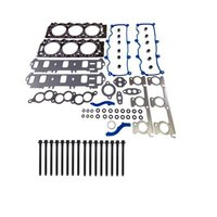 Engine Top-End Gasket Set w/Head Bolts Fits Select 1998-1999 Ford, Mazda Models w/3.0L V6 12V OHV [Vulcan] Engine